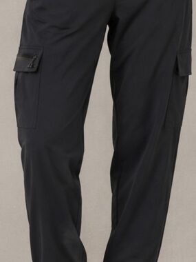 Women's Black Cargo Pants with Utility Pockets